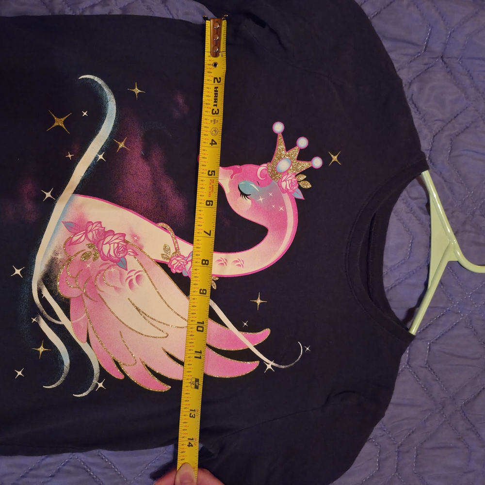 Place Black and Pink Swan Long Sleeve Tee - Picture 6 of 6